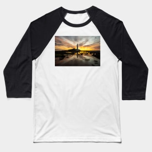 St Marys lighthouse whitley bay sunrise Baseball T-Shirt